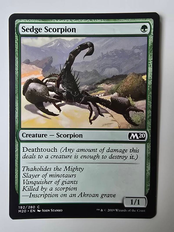SEDGE SCORPION (M20) (192/280 C) (MTG) (TRADING CARD)