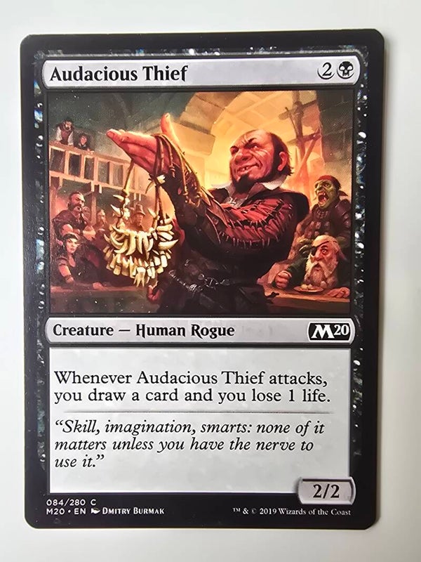 AUDACIOUS THIEF (M20) (084/280 C) (MTG) (TRADING CARD)
