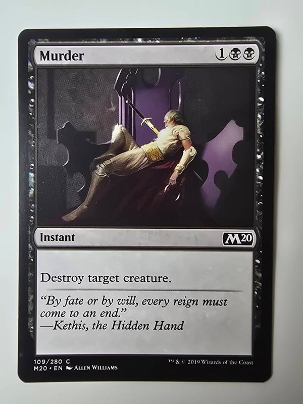 MURDER (M20) (109/280 C) (MTG) (TRADING CARD)