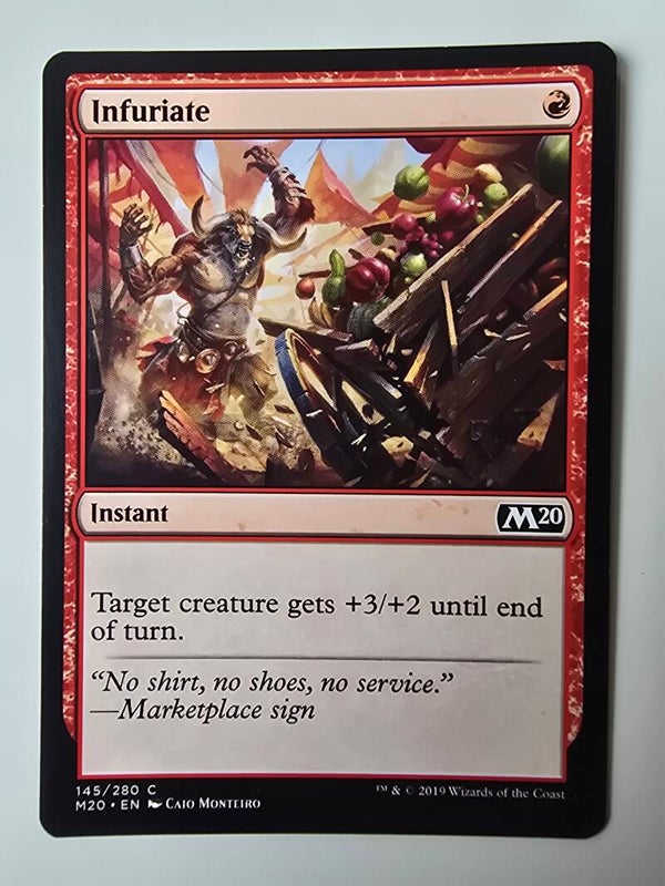 INFURIATE (M20) (145/280 C) (MTG) (TRADING CARD)