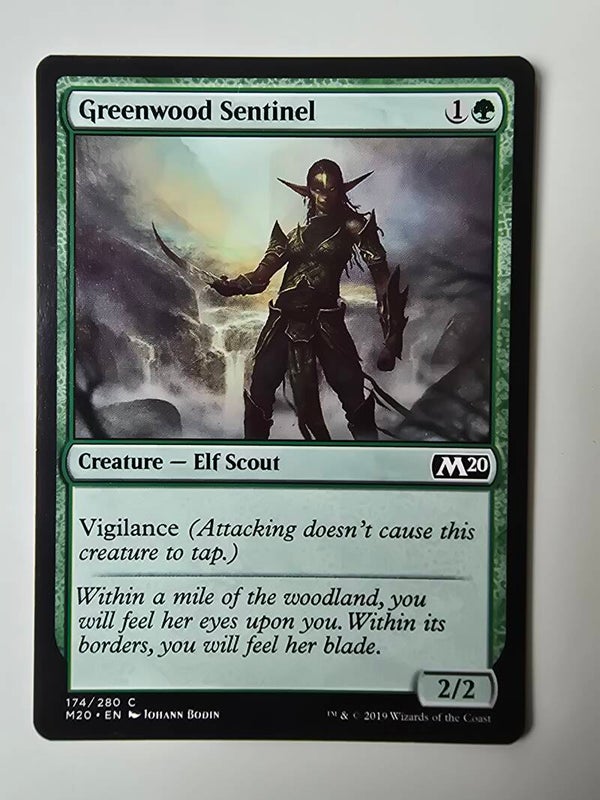 GREENWOOD SENTINEL (M20) (174/280 C) (MTG) (TRADING CARD)