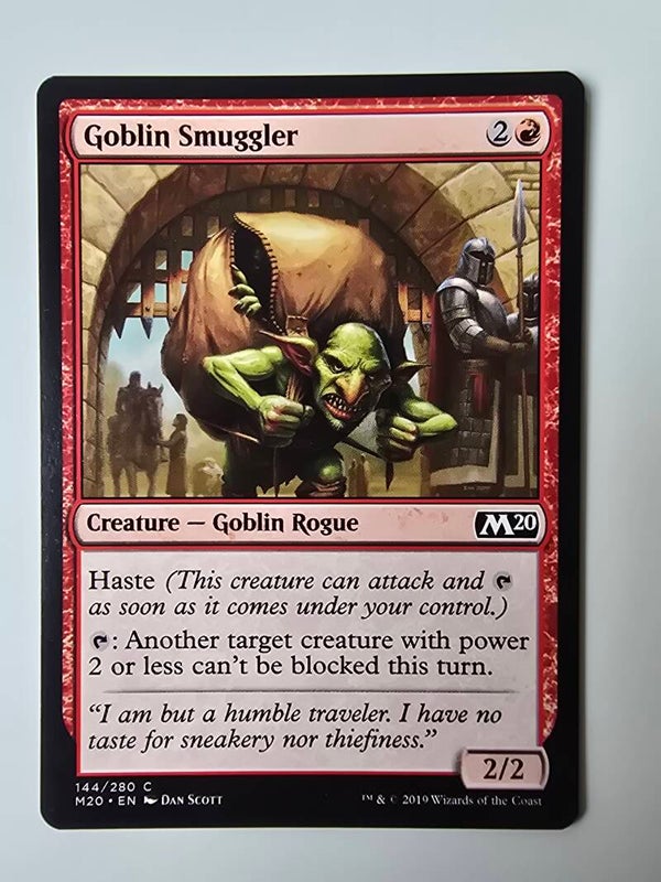 GOBLIN SMUGGLER (M20) (144/280 C) (MTG) (TRADING CARD)