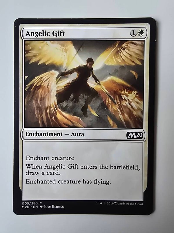 ANGELIC GIFT (M20) (005/280 C) (MTG) (TRADING CARD)