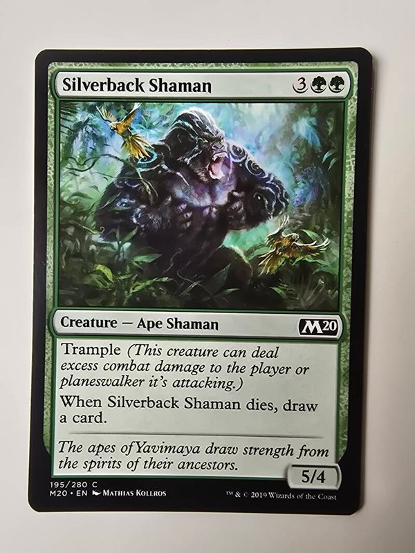 SILVERBACK SHAMAN (M20) (195/280 C) (MTG) (TRADING CARD)