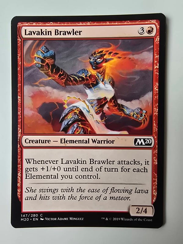 LAVAKIN BRAWLER (M20) (147/280 C) (MTG) (TRADING CARD)