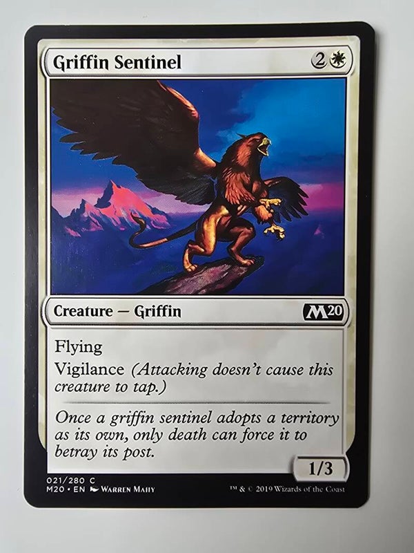 GRIFFIN SENTINEL (M20) (021/280 C) (MTG) (TRADING CARD)