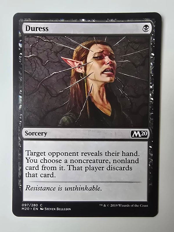 DURESS (M20) (097/280 C) (MTG) (TRADING CARD)