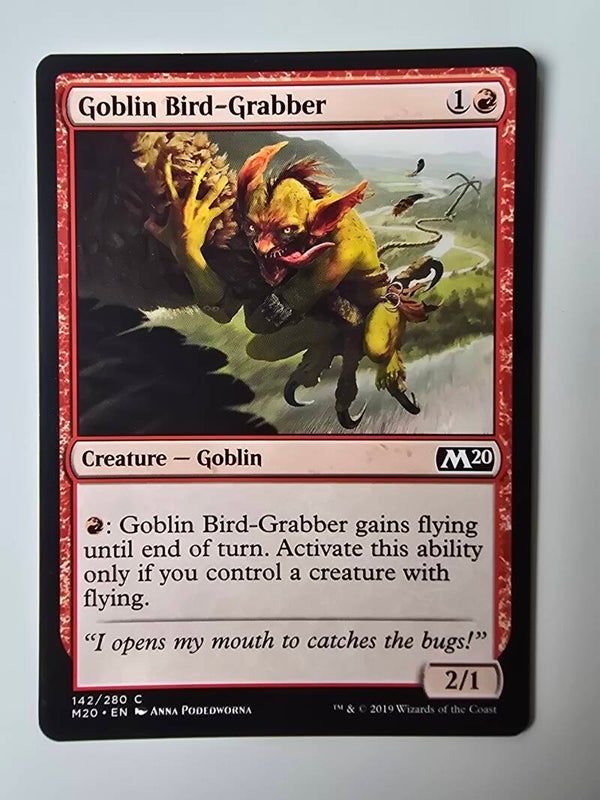 GOBLIN BIRD-GRABBER (M20) (142/280 C) (MTG) (TRADING CARD)