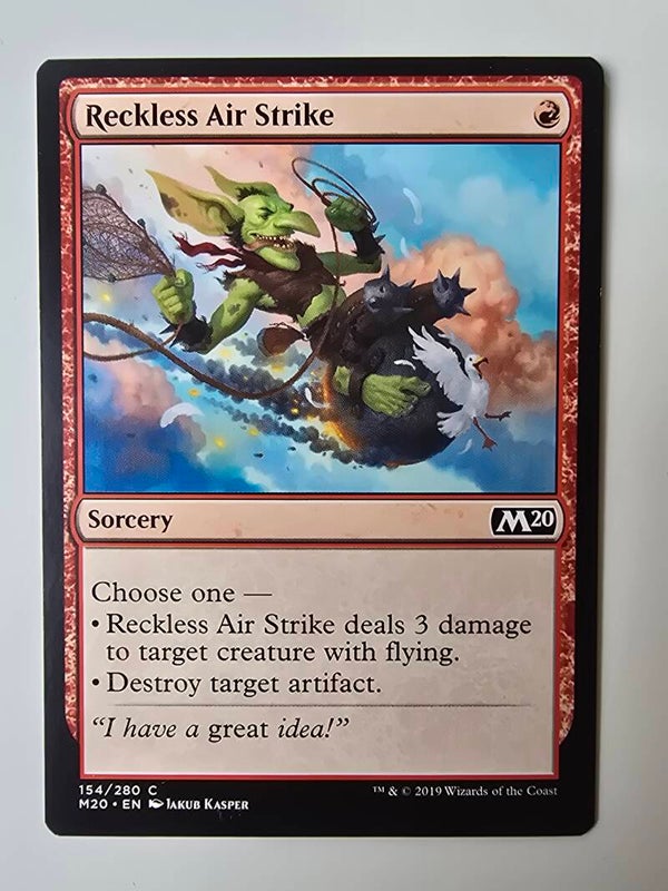 RECKLESS AIR STRIKE (M20) (154/280 C) (MTG) (TRADING CARD)
