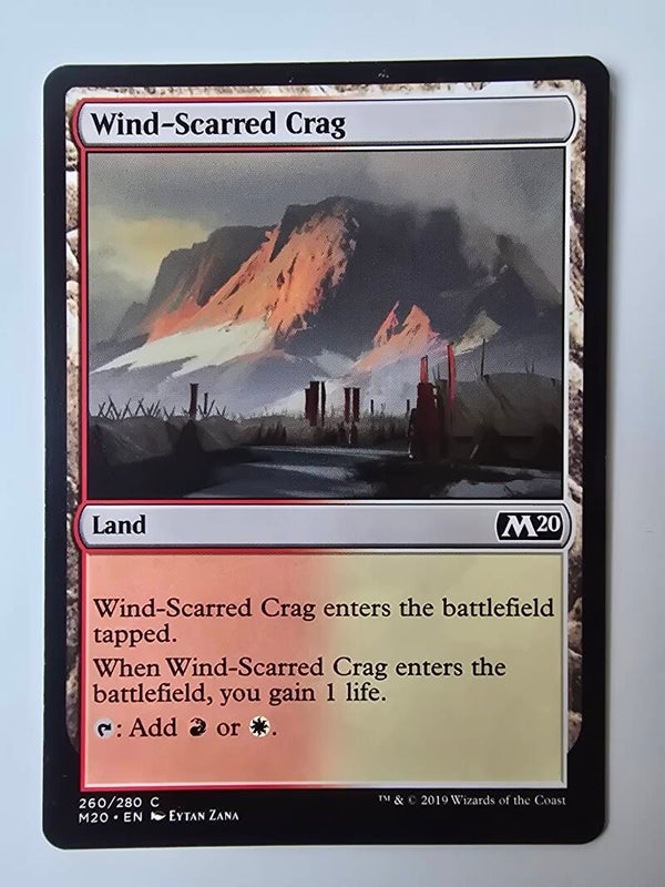 WIND-SCARRED CRAG (M20) (260/280 C) (MTG) (TRADING CARD)