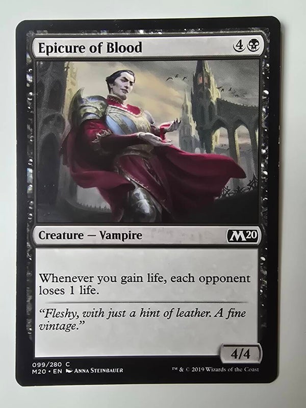 EPICURE OF BLOOD (M20) (099/280 C) (MTG) (TRADING CARD)