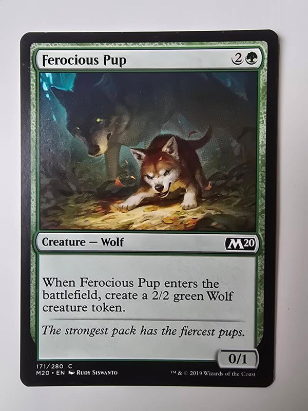 FEROCIOUS PUP (M20) (171/280 C) (MTG) (TRADING CARD)