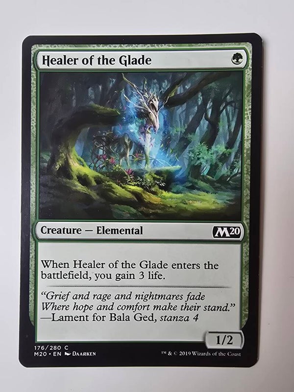 HEALER OF THE GLADE (M20) (176/280 C) (MTG) (TRADING CARD)