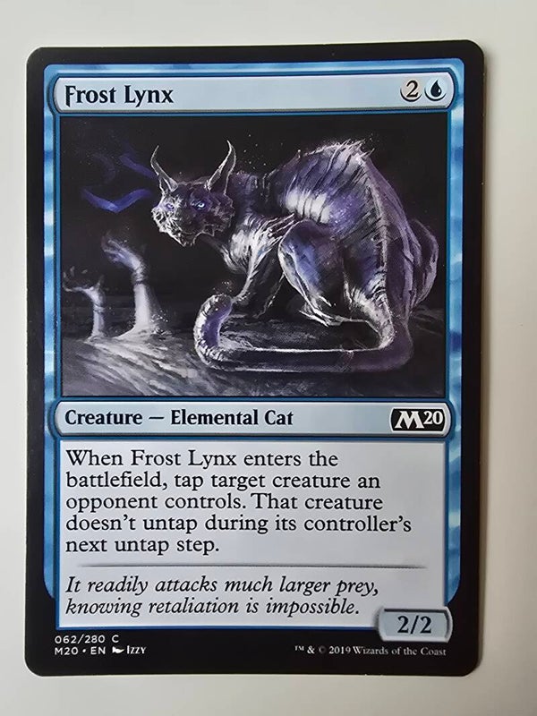 FROST LYNX (M20) (062/280 C) (MTG) (TRADING CARD)