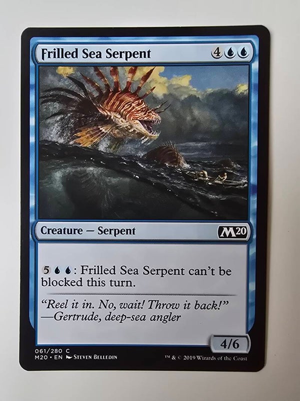 FRILLED SEA SERPENT (M20) (061/280 C) (MTG) (TRADING CARD)
