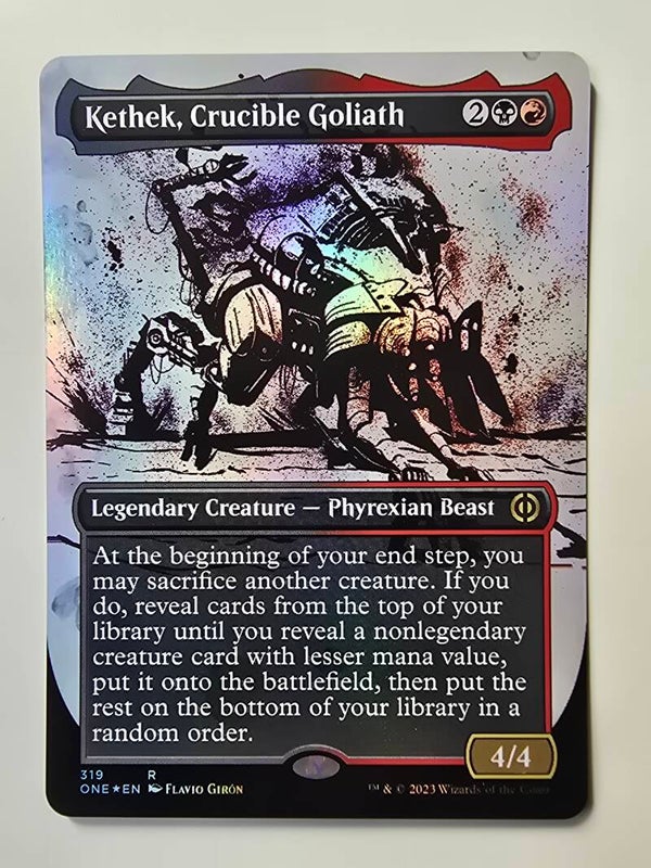 KETHEK, CRUCIBLE GOLIATH (ONE) (319 R) (FOIL) (MTG) (TRADING CARD)
