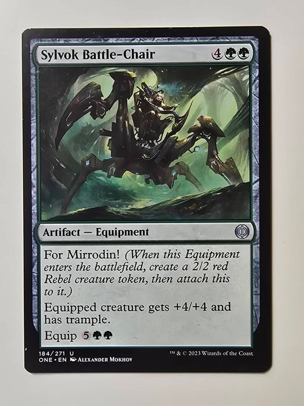 SYLVOK BATTLE-CHAIR (ONE) (184/271 U) (MTG) (TRADING CARD)