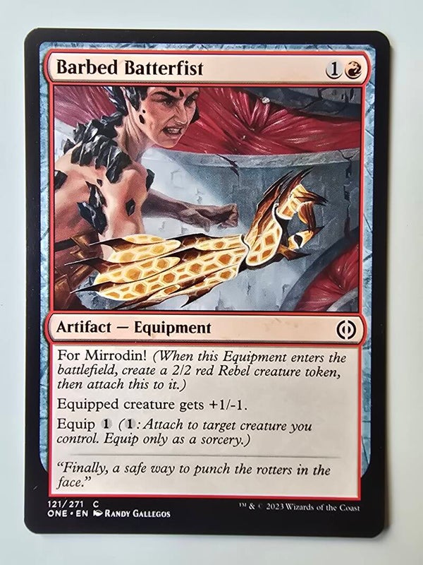 BARBED BATTERFIST (ONE) (121/271 C) (MTG) (TRADING CARD)