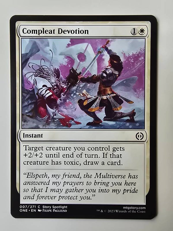COMPLEAT DEVOTION (ONE) (007/271 C) (MTG) (TRADING CARD)