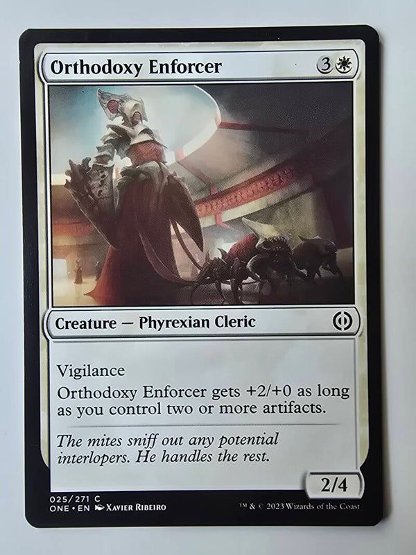 ORTHODOXY ENFORCER (ONE) (025/271 C) (MTG) (TRADING CARD)