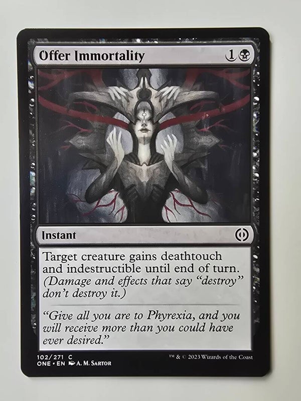 OFFER IMMORTALITY (ONE) (102/271 C) (MTG) (TRADING CARD)
