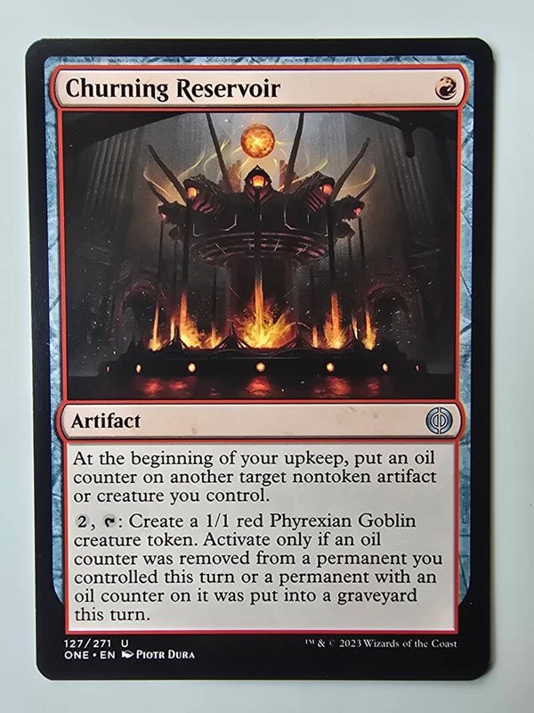 CHURNING RESERVOIR (ONE) (127/271 U) (MTG) (TRADING CARD)