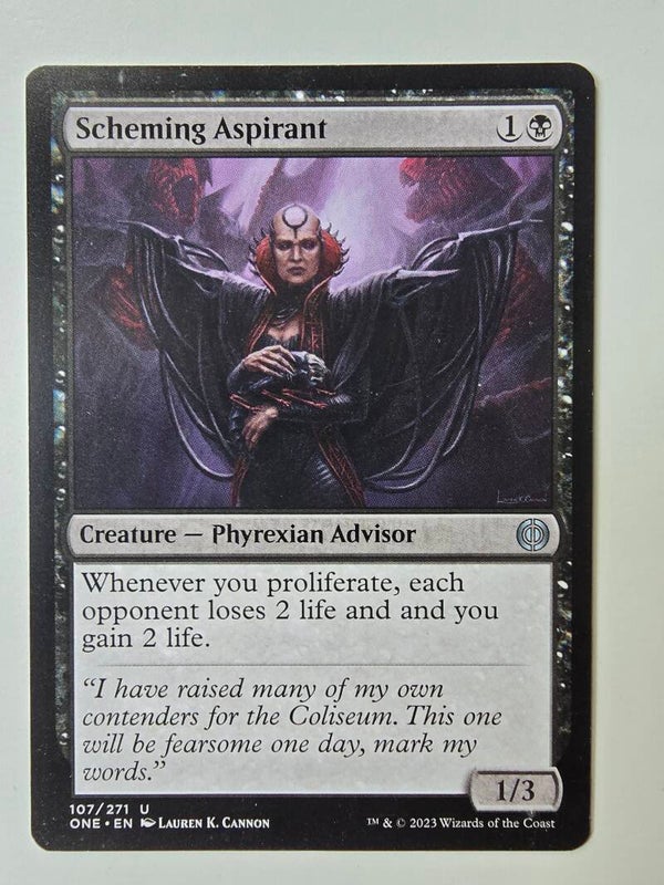 SCHEMING ASPIRANT (ONE) (107/271 U) (MTG) (TRADING CARD)