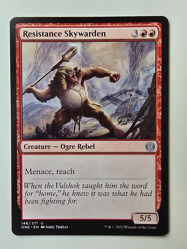 RESISTANCE SKYWARDEN (ONE) (146/271 U) (MTG) (TRADING CARD)
