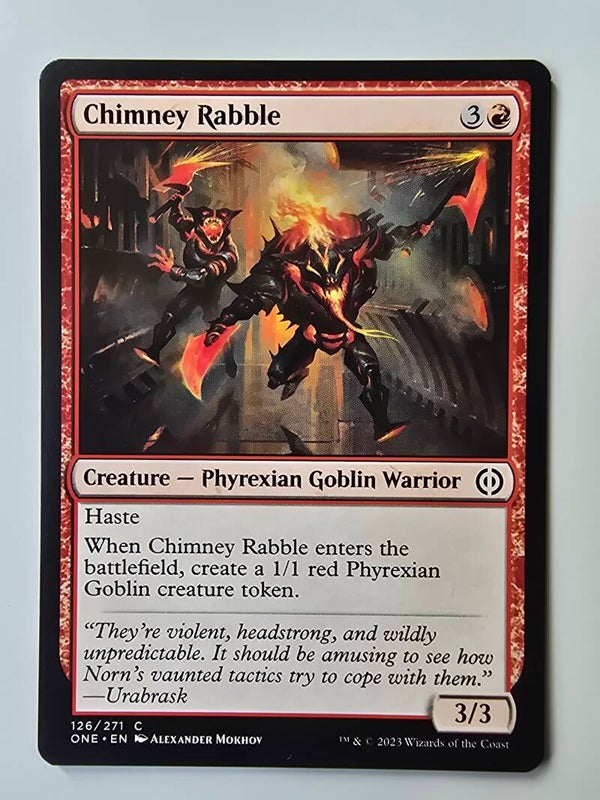 CHIMNEY RABBLE (ONE) (126/271 C) (MTG) (TRADING CARD)
