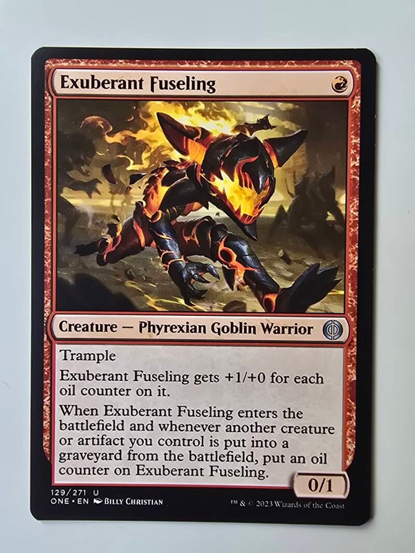 EXUBERANT FUSELING (ONE) (129/271 U) (MTG) (TRADING CARD)