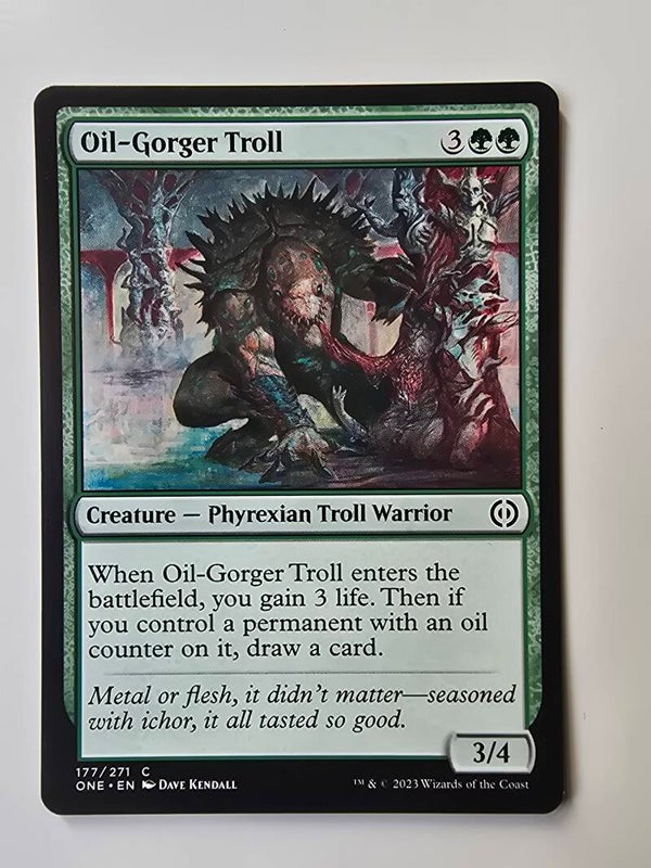 OIL-GORGER TROLL (ONE) (177/271 C) (MTG) (TRADING CARD)