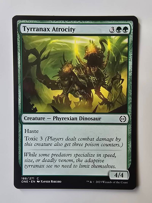 TYRRANAX ATROCITY (ONE) (188/271 C) (MTG) (TRADING CARD)