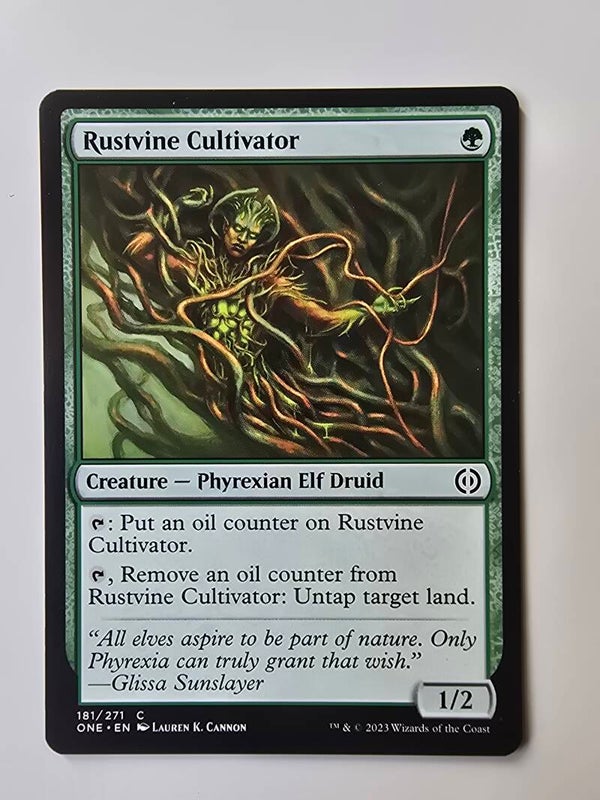 RUSTVINE CULTIVATOR (ONE) (181/271 C) (MTG) (TRADING CARD)