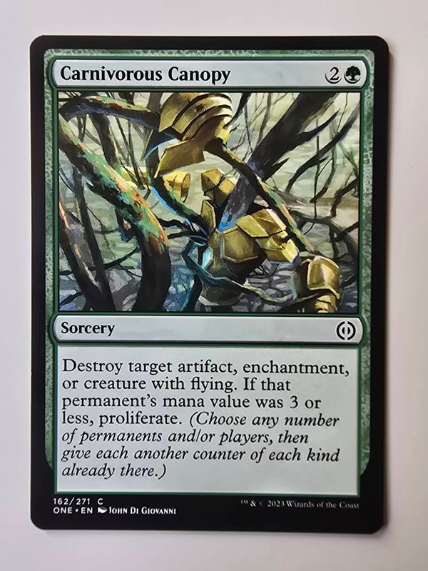 CARNIVOROUS CANOPY (ONE) (162/271 C) (MTG) (TRADING CARD)