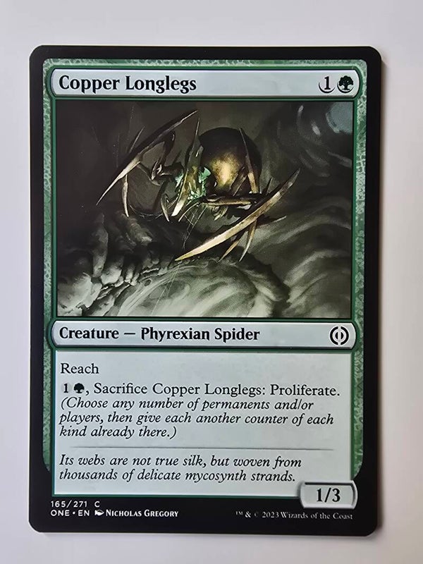 COPPER LONGLEGS (ONE) (165/271 C) (MTG) (TRADING CARD)
