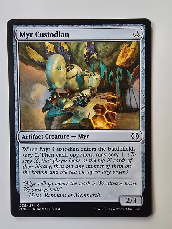 MYR CUSTODIAN (ONE) (235/271 C) (MTG) (TRADING CARD)
