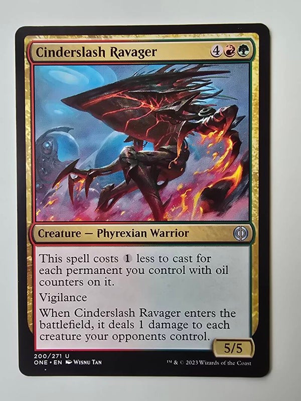 CINDERSLASH RAVAGER (ONE) (200/271 U) (MTG) (TRADING CARD)