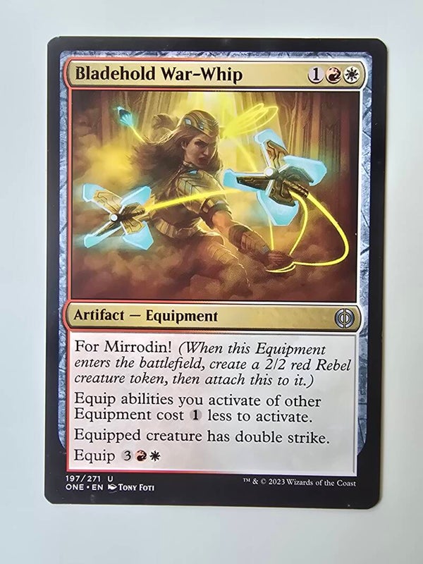 BLADEHOLD WAR-WHIP (ONE) (197/271 U) (MTG) (TRADING CARD)