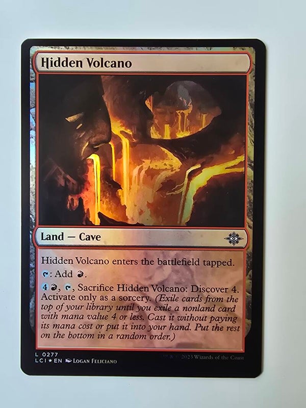 HIDDEN VOLCANO (LCI) (L 0277) (FOIL) (MTG) (TRADING CARD)