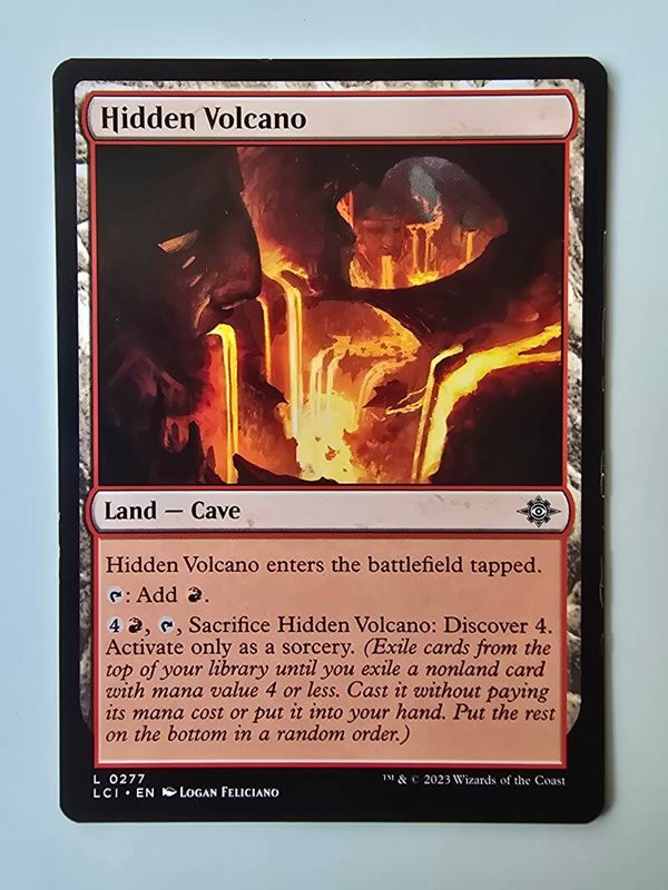 HIDDEN VOLCANO (LCI) (L 0277) (LIGHTLY PLAYED) (MTG) (TRADING CARD)