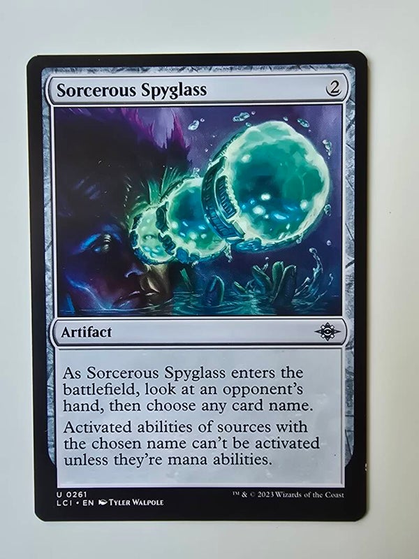 SORCEROUS SPYGLASS (LCI) (U 0261) (MTG) (TRADING CARD)