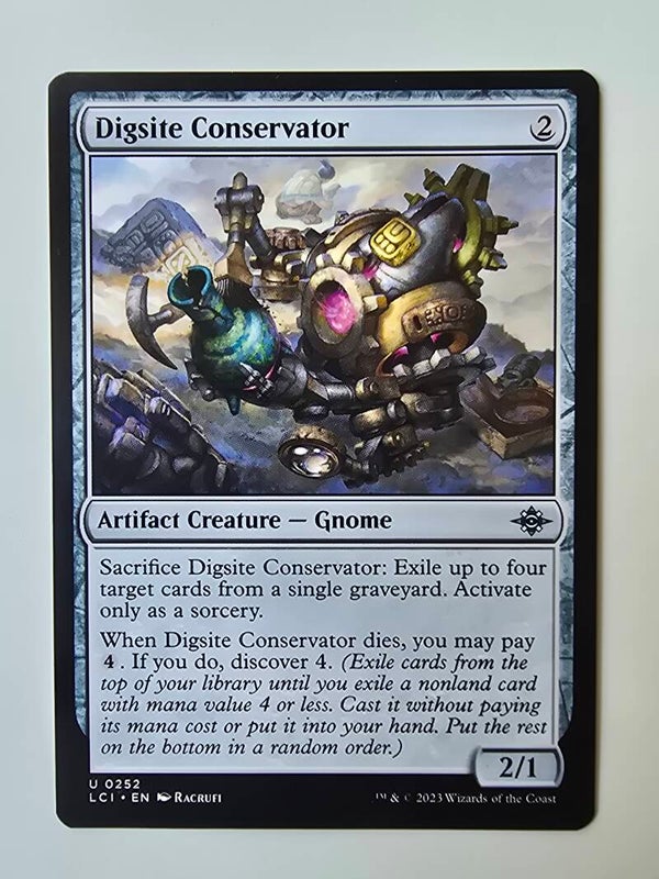DIGSITE CONSERVATOR (LCI) (U 0252) (MTG) (TRADING CARD)