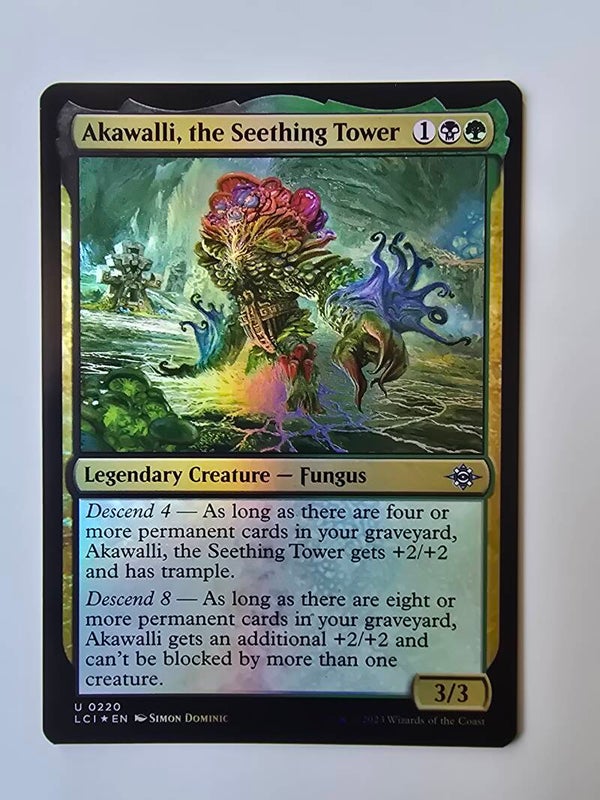 AKAWALLI, THE SEETHING TOWER (LCI) (U 0220) (FOIL) (MTG) (TRADING CARD)