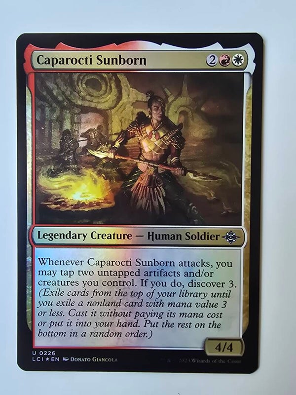 CAPAROCTI SUNBORN (LCI) (U 0226) (FOIL) (MTG) (TRADING CARD)