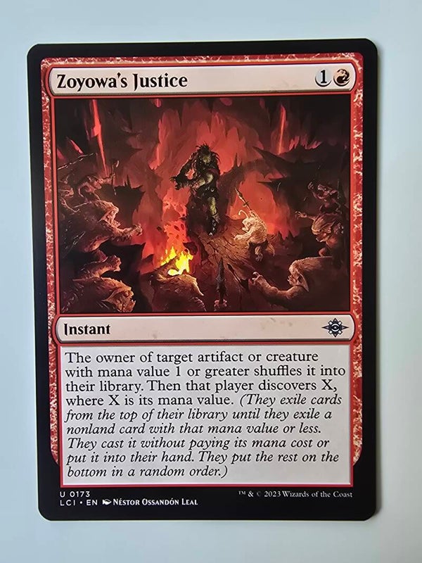 ZOYOWA'S JUSTICE (LCI) (U 0173) (MTG) (TRADING CARD)