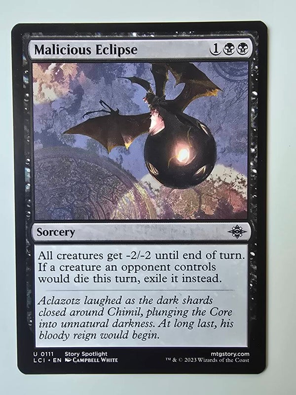 MALICIOUS ECLIPSE (LCI) (U 0111) (MTG) (TRADING CARD)