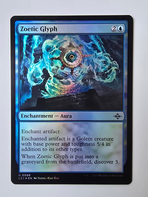 ZOETIC GLYPH (LCI) (U 0086) (FOIL) (MTG) (TRADING CARD)