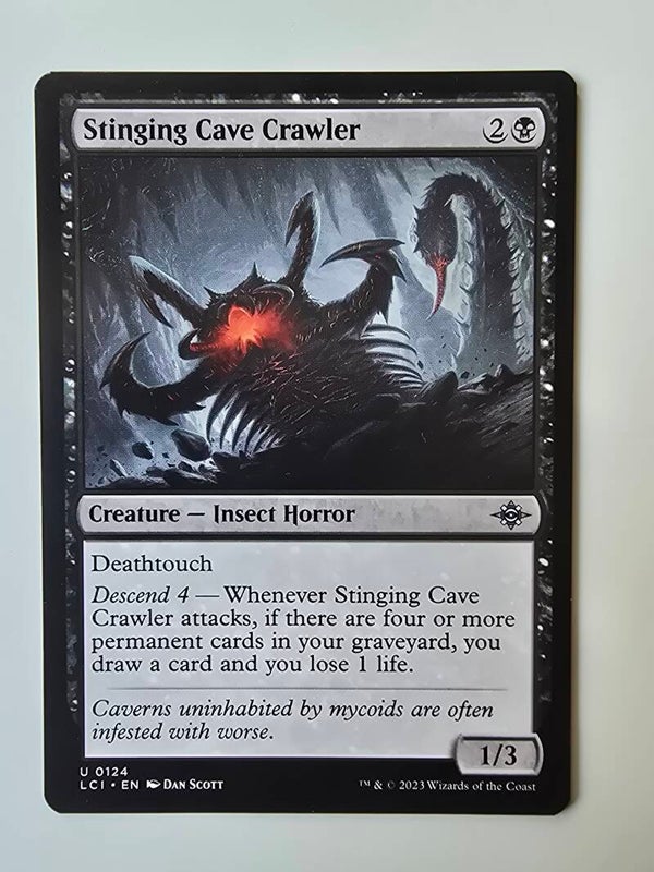 STINGING CAVE CRAWLER (LCI) (U 0124) (MTG) (TRADING CARD)