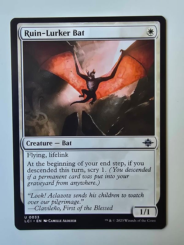 RUIN-LURKER BAT (LCI) (U 0033) (MTG) (TRADING CARD)