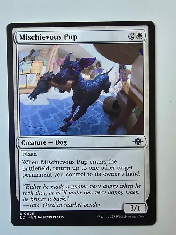 MISCHIEVOUS PUP (LCI) (U 0025) (MTG) (TRADING CARD)